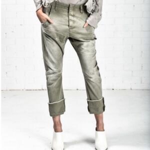 One Teaspoon Green Relaxed Pants(Size 24)